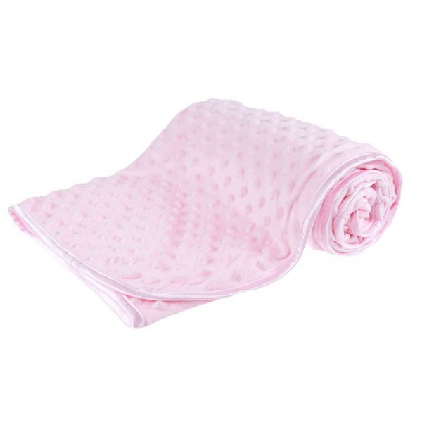 baby deken bobbel roze